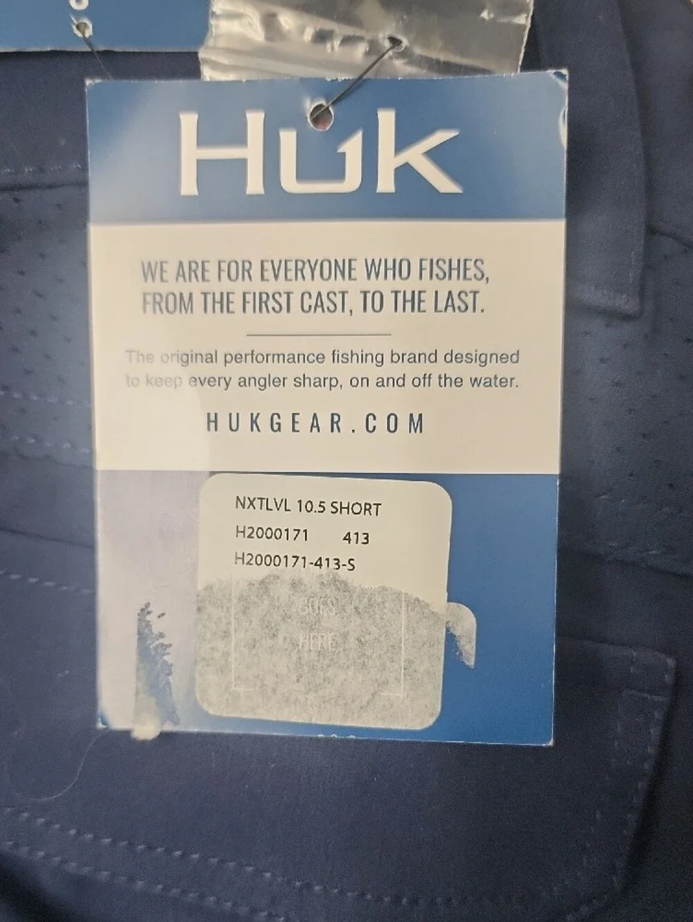 Huk Men's Navy Performance Fishing Shorts Size Small 10.5